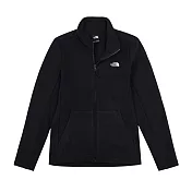 The North Face W MFO TKA200 FULL ZIP JACKET - AP 女保暖舒適休閒立領抓絨外套-黑-NF0A88RQJK3 L 黑色