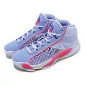 Nike 籃球鞋 Air Jordan XXXVIII PF 男鞋 紫 藍 AJ38 喬丹 緩震 運動鞋 DZ3355-500 26cm PURPLE/BLUE