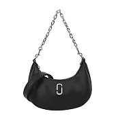 MARC JACOBS THE CURVE皮革鏈帶手提/肩揹包- 黑