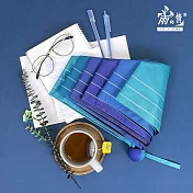 【雨之情】輕碳纖夢幻漸層折疊傘 藍綠色