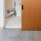 【CC家居】軟式珪藻土吸水防滑踏墊 半圓形  水泥灰