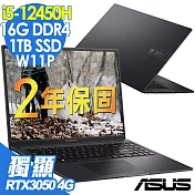 【特仕】ASUS K3605ZC-0062K12450H(i5-12450H/8G+8G/1TB SSD/RTX3050-4G/16FHD/W11升級W11P)