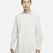 NIKE AS M NL LS MOCK NECK SHIRT 男長袖上衣-白-DX5869030 S 白色