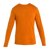 【紐西蘭Icebreaker 】男 ZoneKnit™ Cool-Lite™ 網眼透氣圓領長袖上衣-AD150 M 柚橘
