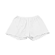 大尺碼冰絲直條安全褲(兩件一組) 白色