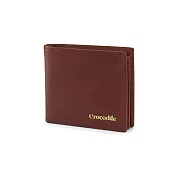 【Crocodile】鱷魚皮件 真皮皮夾 男生錢包 9卡拉鍊 Naturale 5系列-0103-11002-新品上市 咖啡色