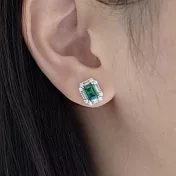MAISON M 輕奢祖母綠寶石耳環