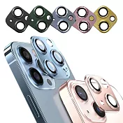 CITY BOSS for iPhone15 6.1/ i15 Plus 6.7 3D一體立體鋁合金鏡頭貼 藍色