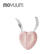 MOYUUM 韓國 304不鏽鋼愛心湯叉組 - 蜜糖粉