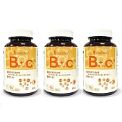 酵母B群+維生素C錠(60錠/罐) x3罐組