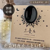 【The Forest 癒森林】黑碧璽口袋忘憂石  驅凶避邪x外出必備
