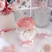 【Floral M】法國鄉村玫瑰永生香氛擴香花 粉色漸變