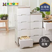 【台灣KEYWAY】KS515 36面寬大好運五層抽屜收納櫃/隙縫櫃  白