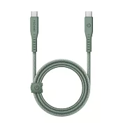 Energea Flow USB-C to USB-C 快充傳輸線 1.5m 綠色