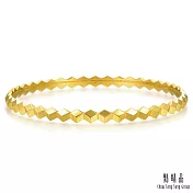 【點睛品】六角蜂巢 黃金手鐲_計價黃金(09)