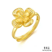 【點睛品】丁香花 婚嫁黃金戒指_計價黃金