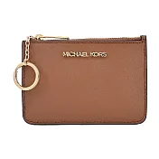 MICHAEL KORS JET SET防刮卡片夾層鑰匙零錢包- 棕