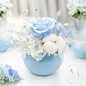 【Floral M】法式海洋之心永生花禮