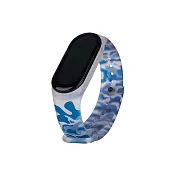 小米手環7/6/5通用 迷彩錶帶 迷彩錶帶 錶帶 腕帶 替換錶帶 運動手環 TPU錶帶 官方藍