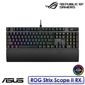 【6月底前送原廠電競滑鼠墊】ASUS ROG Strix Scope II RX PBT 中文 機械電競鍵盤  青軸