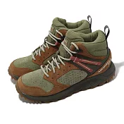 Merrell 戶外鞋 Wildwood Mid LTR WP 防水鞋面 女鞋 綠 棕 麂皮 越野 郊山 登山 健行 ML068102