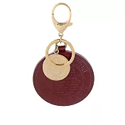 LV Trunks & Bags 標誌漆皮圓牌吊飾/鑰匙圈_展示品 (葡萄紫)