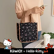 Hello Kitty x Kiiwi O! 聯名款．空氣感鋪棉衍縫托特包 ALTHEA  黑