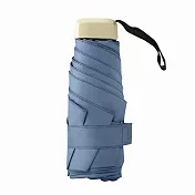超防曬UPF50+極MINI扁柄五折傘(多色可選) 奶郁藍