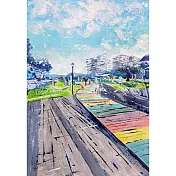 【玲廊滿藝】芒現-彩城39.5x27.2cm