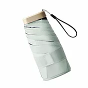 全面防曬極輕巧六折迷你黑膠傘UPF50+(多色可選) 奶油綠