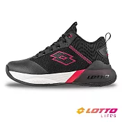 【LOTTO 義大利】男 戰神II 避震籃球鞋- 25.5cm 黑紅