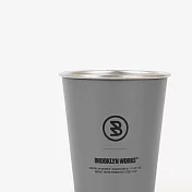 BROOKLYNWORKS 不鏽鋼單杯-兩入組灰色(附收納袋)  灰