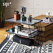 【日本squ+】VARIOUS SHELF&TABLE可層疊鋼製網格摺疊桌(附桌板)