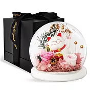 OPretty 歐沛媞 開運招財 永生花招財貓玻璃罩-多款可選 粉