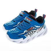 SKECHERS SHARK-BOTS 中大童休閒鞋-藍-402118LBLU 21 藍色