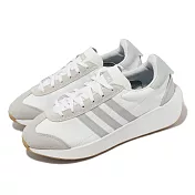 adidas 休閒鞋 Country XLG W 女鞋 灰 白 復古 運動鞋 三葉草 微增高 皮革 愛迪達 IG8285