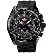 CASIO EDIFICE 極致勁速腕錶-黑