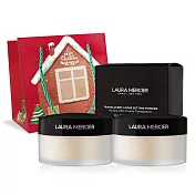 laura mercier蘿拉蜜思 煥顏透明蜜粉雙瓶組(29gX2)#透明色送提袋-交換禮物-國際航空版
