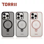 【TORRII】TORERO (MagSafe) iPhone15Pro-磁吸支架防摔手機殼 玫瑰粉