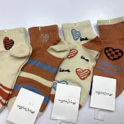 【Wonderland】美拉德風100%純棉日系短襪/踝襪/女襪(5雙) FREE 隨機.含重覆色
