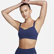 NIKE AS W DF ALATE TRACE BRA 女運動內衣-藍-DO6609410 XL 藍色