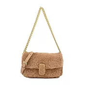 MARC JACOBS THE TEDDY J MARC 泰迪翻蓋兩用包-迷你/ 棕
