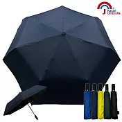 【KASAN 雨傘媽媽】紳士金士曼2 防風抗UV傘/自動傘/黑膠傘/三折傘 紳士藍