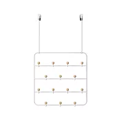 《Umbra》Estique兩用收納架 | 掛勾 牆壁掛勾 吊鉤 掛鉤 門掛鉤 - 雲朵白60.3cm