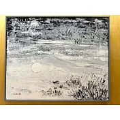 【玲廊滿藝】馬靜志 Ching Ma-水中月61x75cm