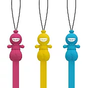 【設計小人】脫褲攔小人-3C手腕袋 藍