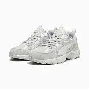 PUMA Milenio Tech Suede 男女休閒鞋-灰白-39348902 UK8.5 灰色