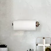 《Umbra》Stream壁掛式廚房衛生紙架(鈦金) | 餐巾紙架 廚房紙巾架