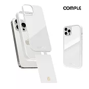 COMPLE iPhone 15 Pro 6.1吋專用 MagSafe感應式卡槽防摔保護殼(多色) 白