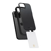 COMPLE iPhone 15 Pro Max 6.7吋專用 MagSafe感應式卡槽防摔保護殼(多色) 黑